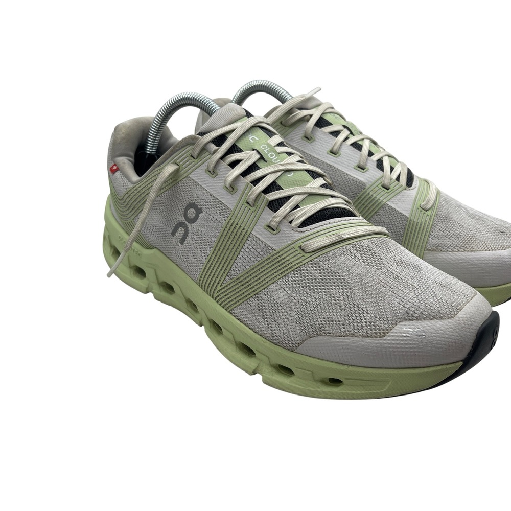 On Running Cloudgo Glacier Hay Womens 10.5 Road Running Shoes 55.98624 GreyGreen